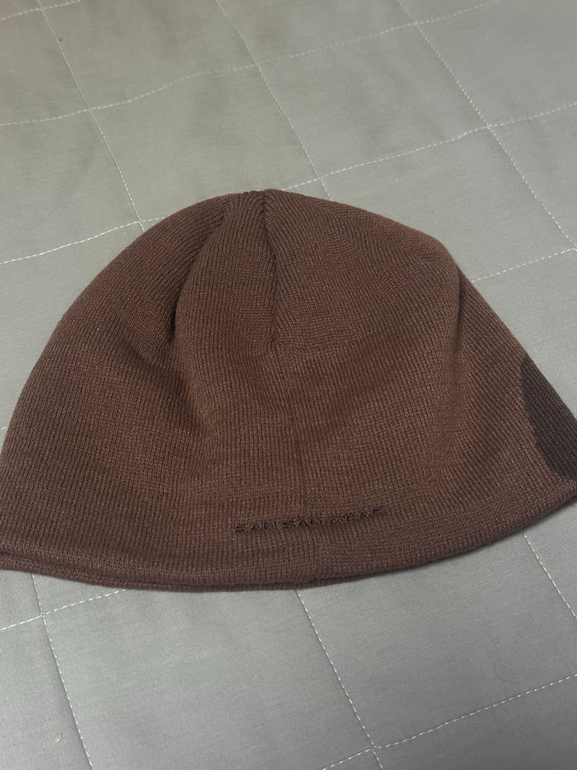 산산기어 로고 브릭 레드 비니 상품이미지3