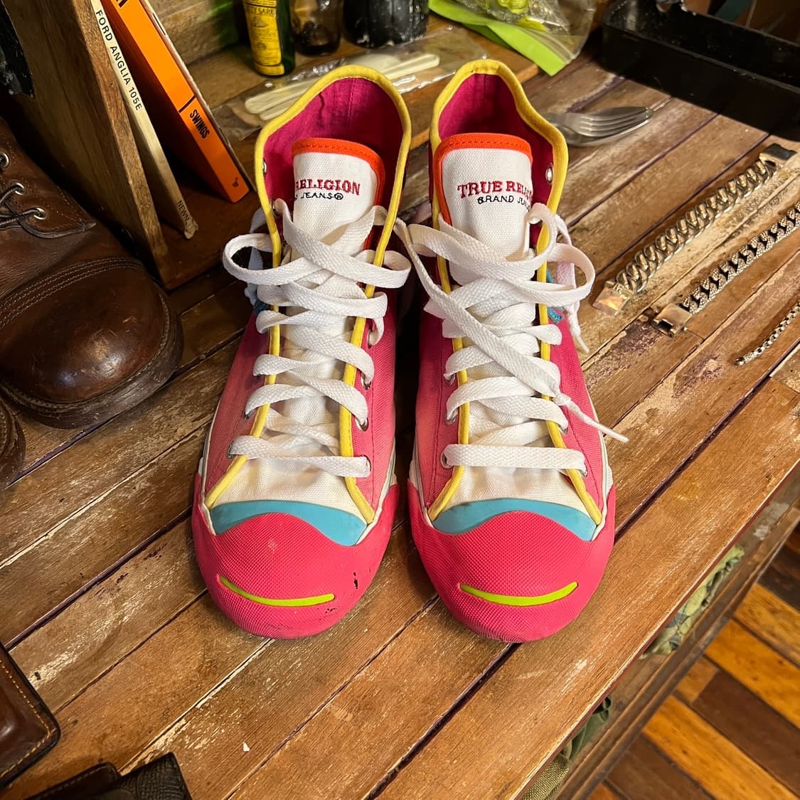 True Religion Sneakers Pink 275 size 상품이미지2