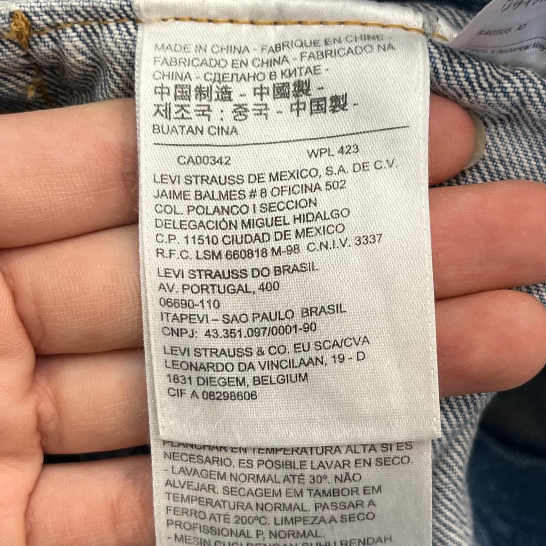 리바이스 여성 롱 데님 트러커 자켓 (85) 상품이미지5