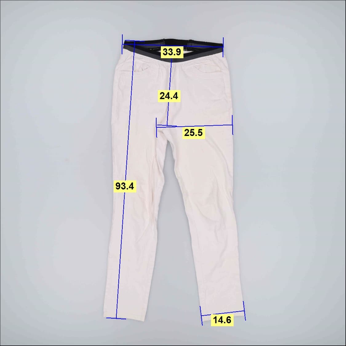 실측확인 빈티지 화이트데님 레깅스 0424H1 상품이미지5