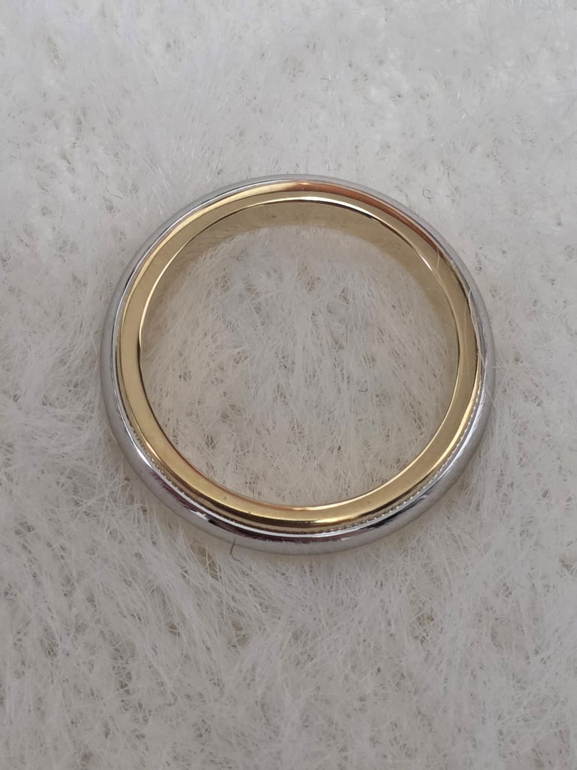 티파니앤코 밀그레인 3.5MM 플래티늄 옐로우골드 상품이미지2
