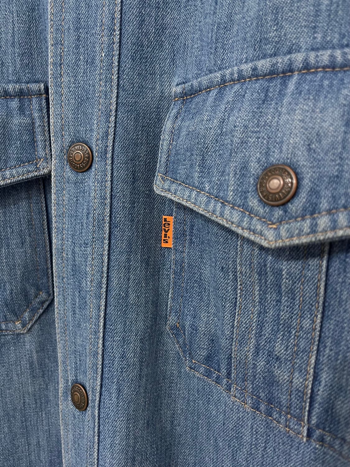 70's Levi's denim shirt  상품이미지4