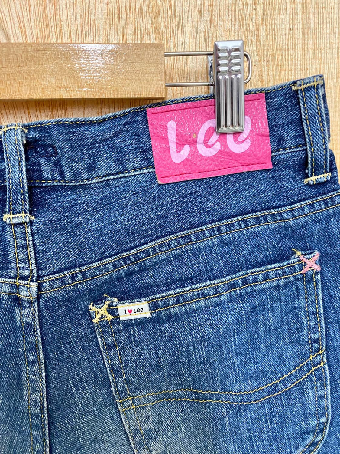 LEE x EARTH music & ecology denim shorts 상품이미지7