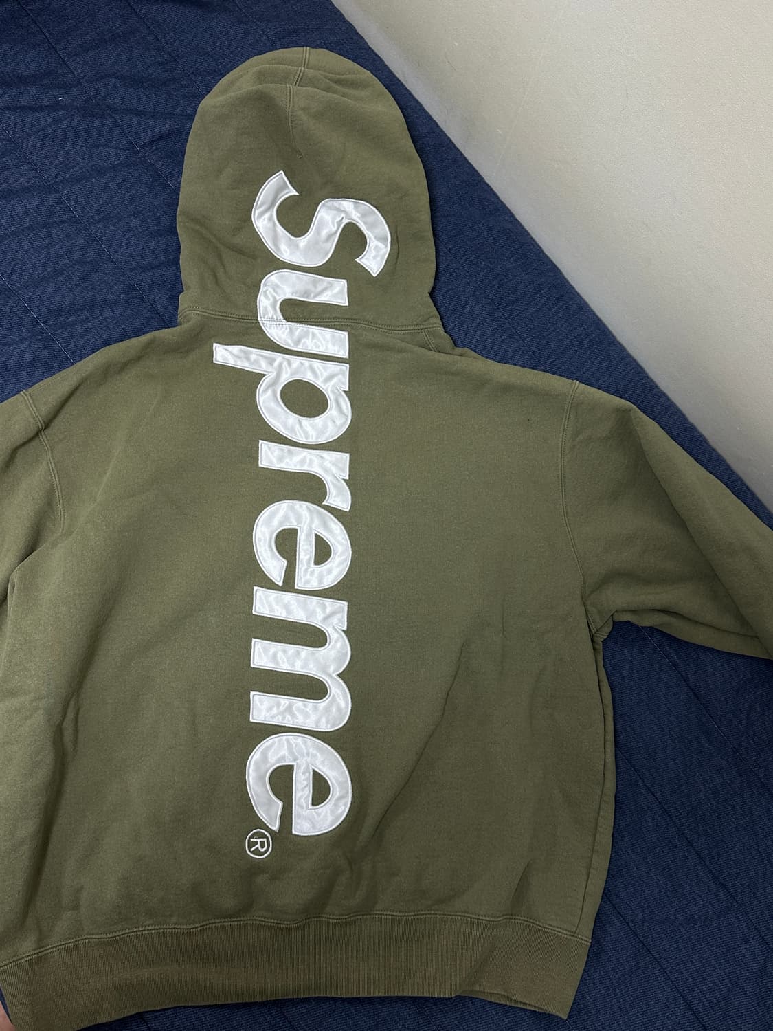 24 FW 슈프림 아플리케 후드 카키 미디움 M 상품이미지1