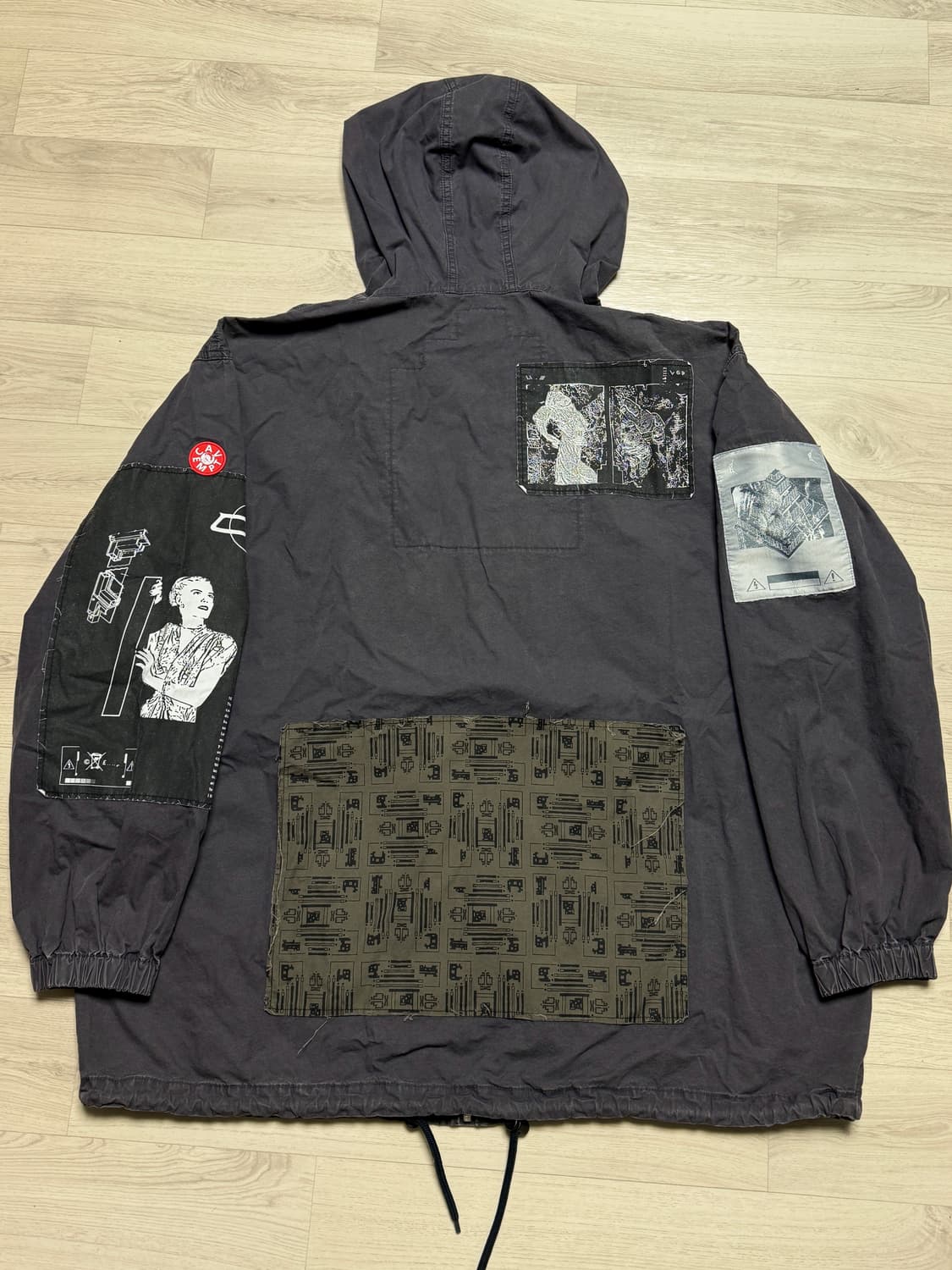 카브엠트 패치드 집 후드 자켓 블랙 상품이미지2