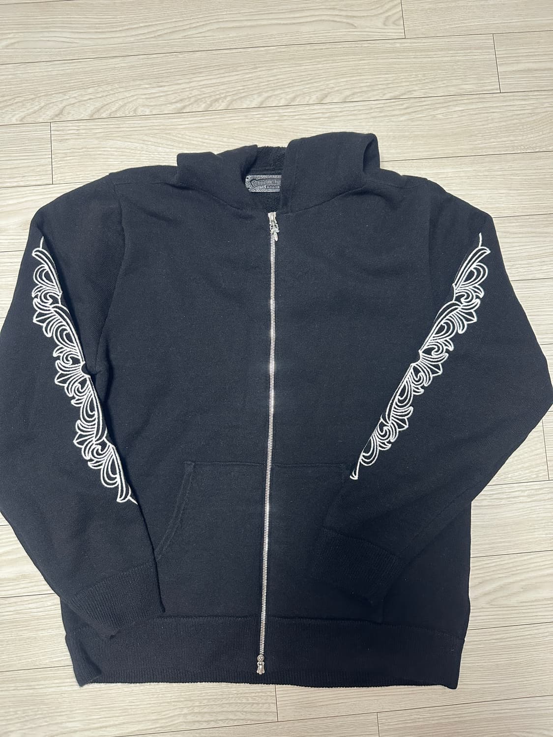 새상품)크롬하츠 캐시미어 플로랄 후드집업 상품이미지1