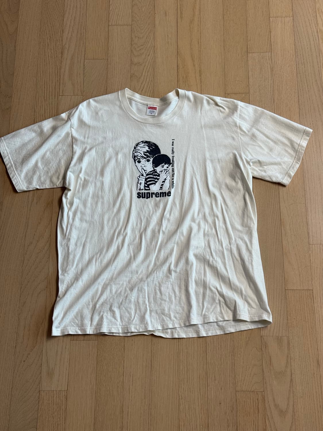 Supreme Freaking Out T-shirt Natural 반팔티 상품이미지1
