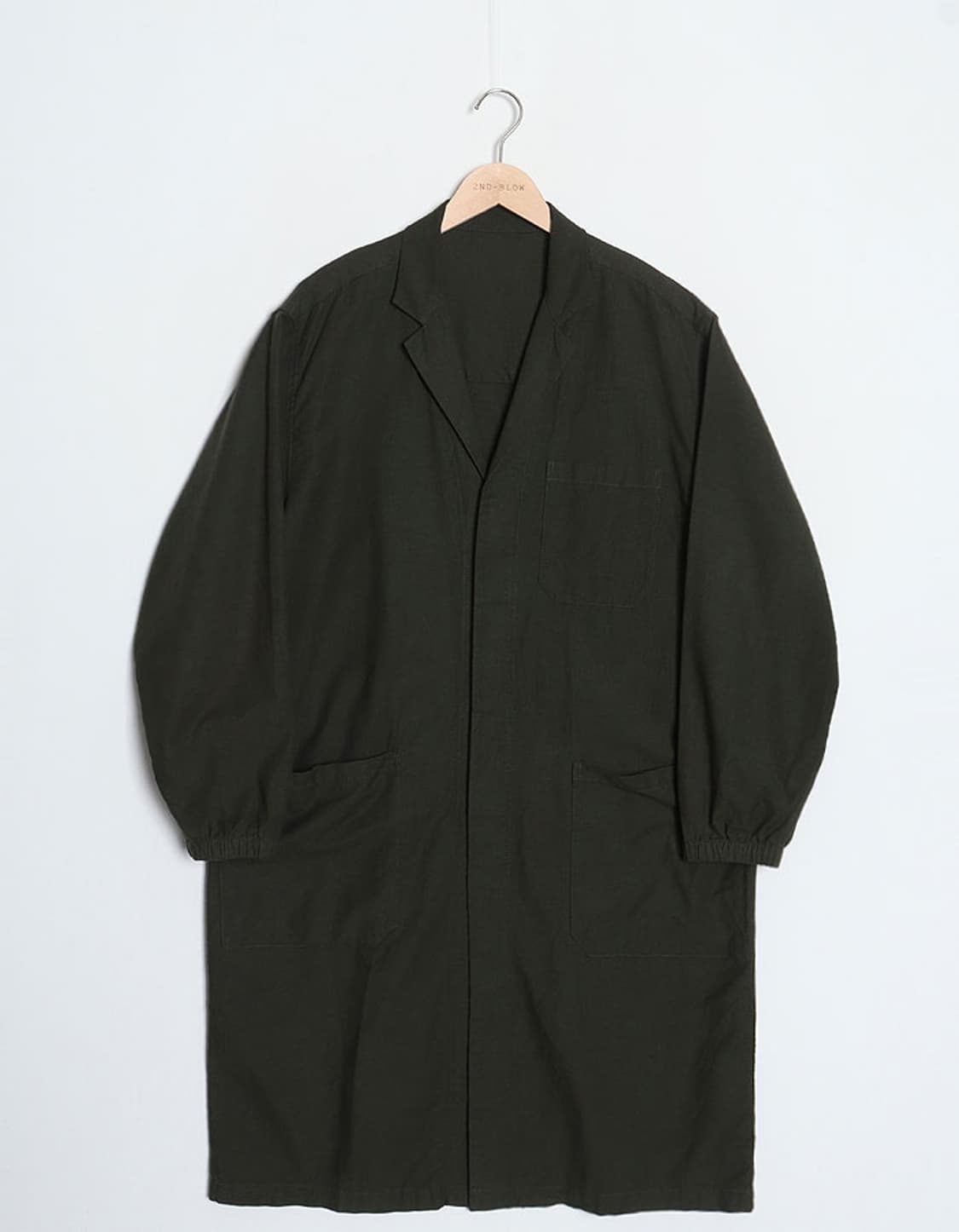 無印良品 Cotton Shop Coat 상품이미지1