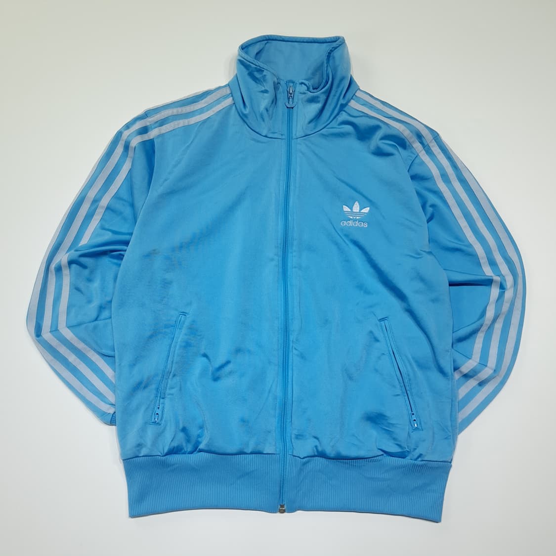 CL963 L 아디다스 90s 올드스쿨 빅트레포일 스카이블루 트랙자켓 상품이미지1