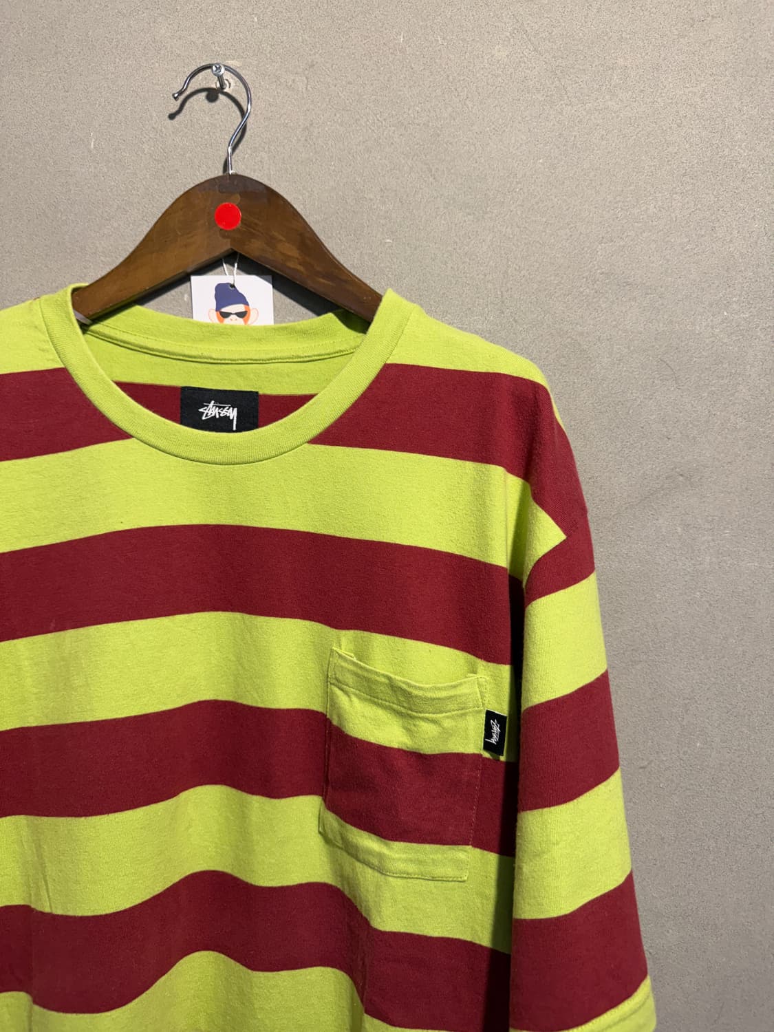 스투시 스트라이프 티셔츠 L 상품이미지3