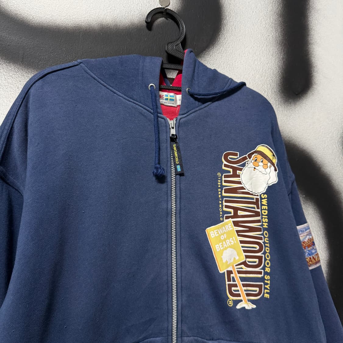 산타월드 캡틴산타 빅사이즈 올드스쿨 풀 프린팅 집업 후디 상품이미지3