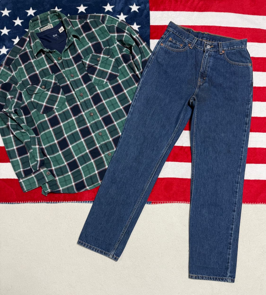 빈티지플란넬셔츠 워크셔츠 vintage flannel shirt 체크셔츠 상품이미지10