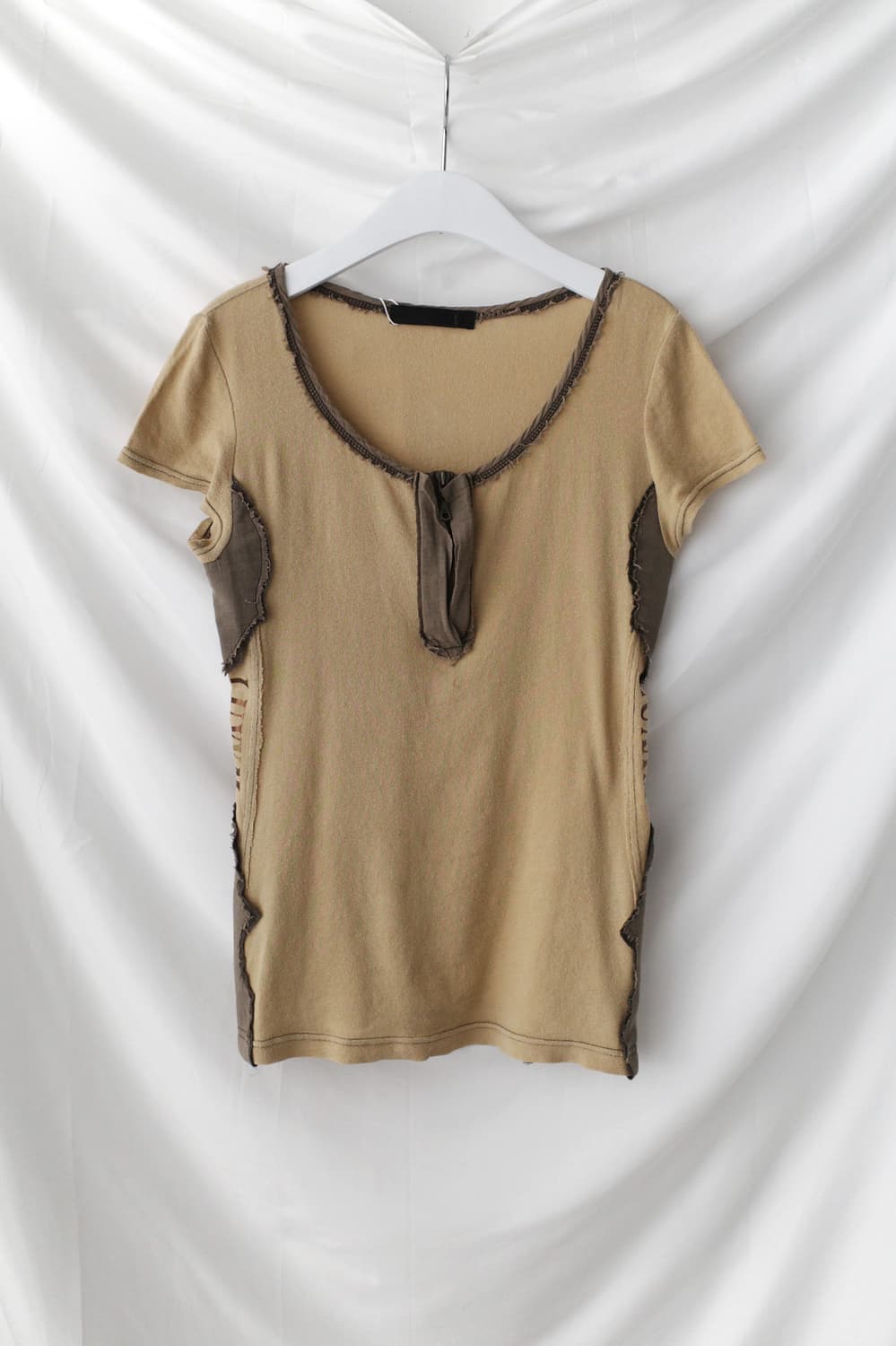 luxxm) grunge half T  상품이미지1