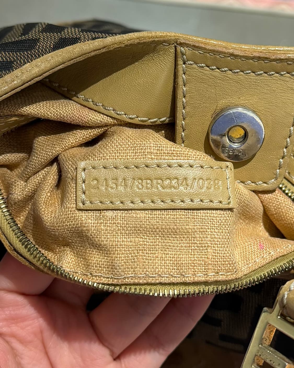 펜디 브라운 주카 캔버스 호보백 상품이미지8