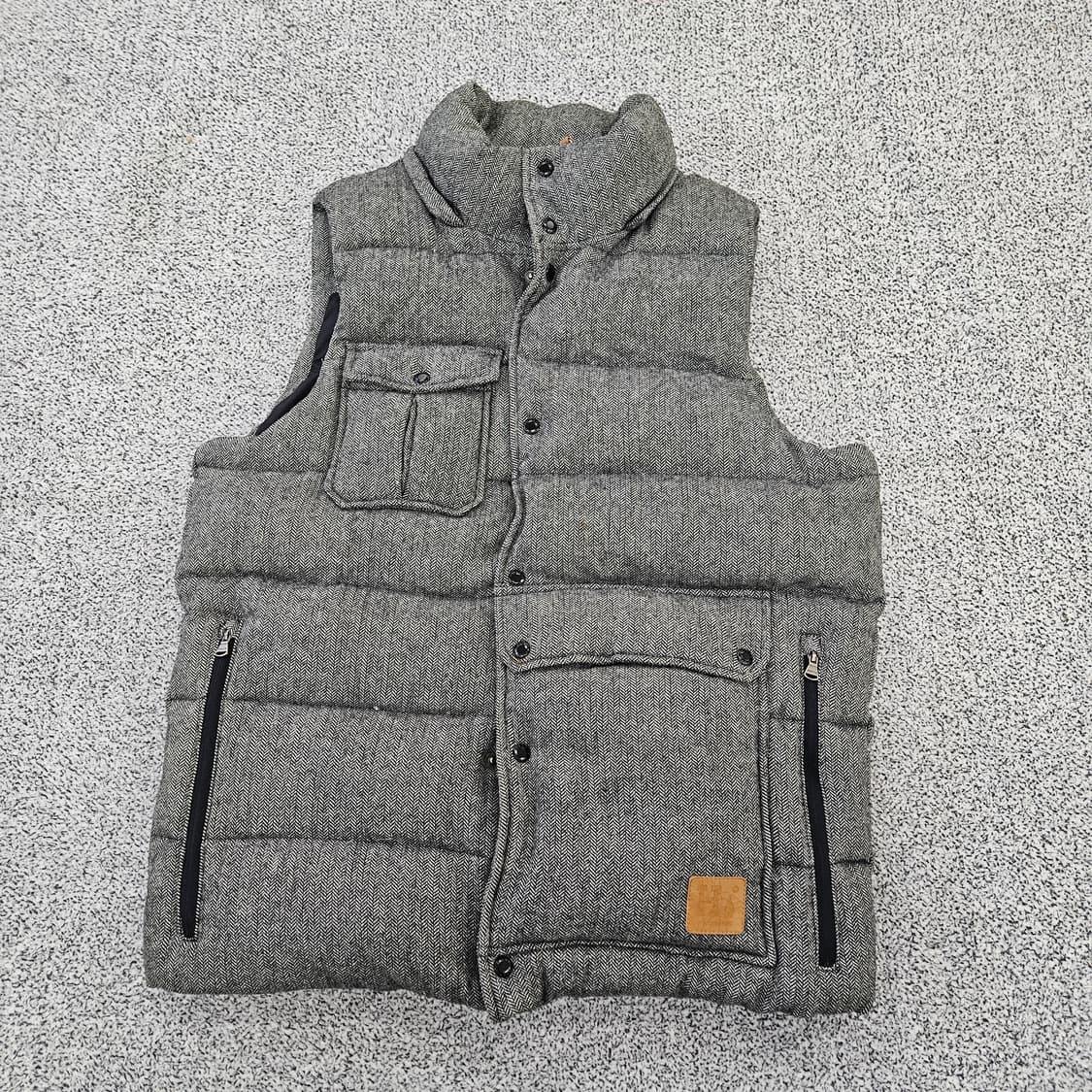 [95(M)] 헤지스 헤링본 덕다운 패딩 조끼 0102YH1 상품이미지2