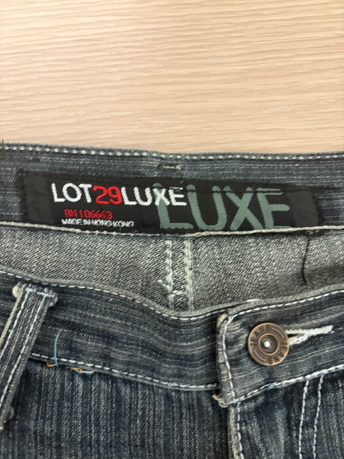 Lot29 패치 데님팬츠 상품이미지3