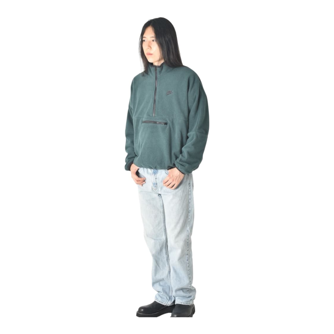 나이키 스몰로고 반집업 후리스 플리스 아노락 점퍼 XL N0277 상품이미지8