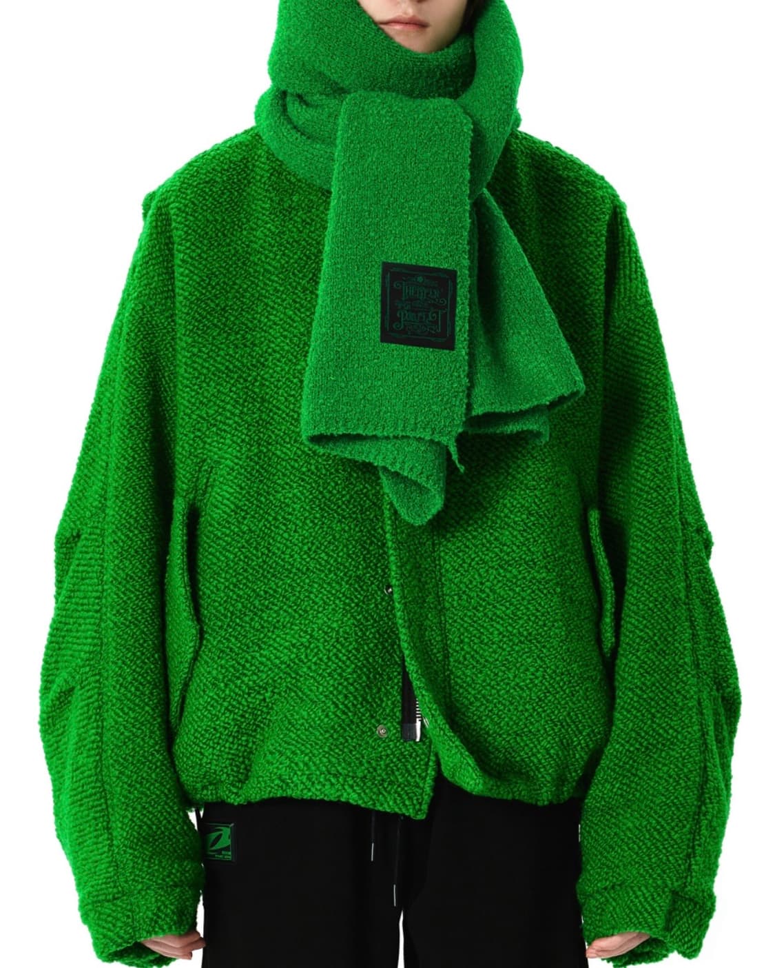 더 아이덴티티 프로젝트 울 머플러 자스민 컬러 새상품급 목도리 green 상품이미지7