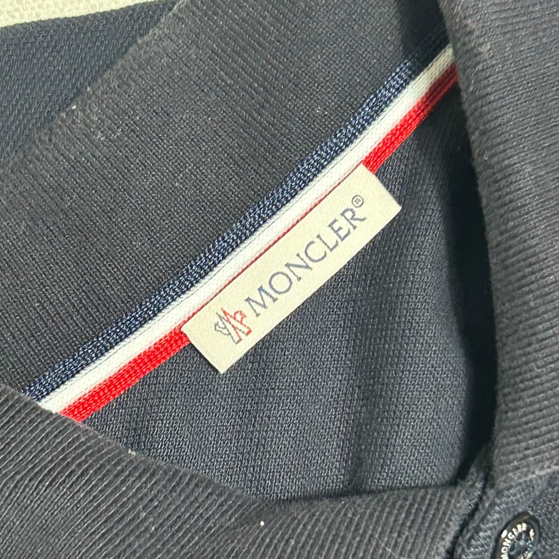 🫶🏻 몽클레어 Navy 카라 반팔티 🫶🏻 상품이미지4