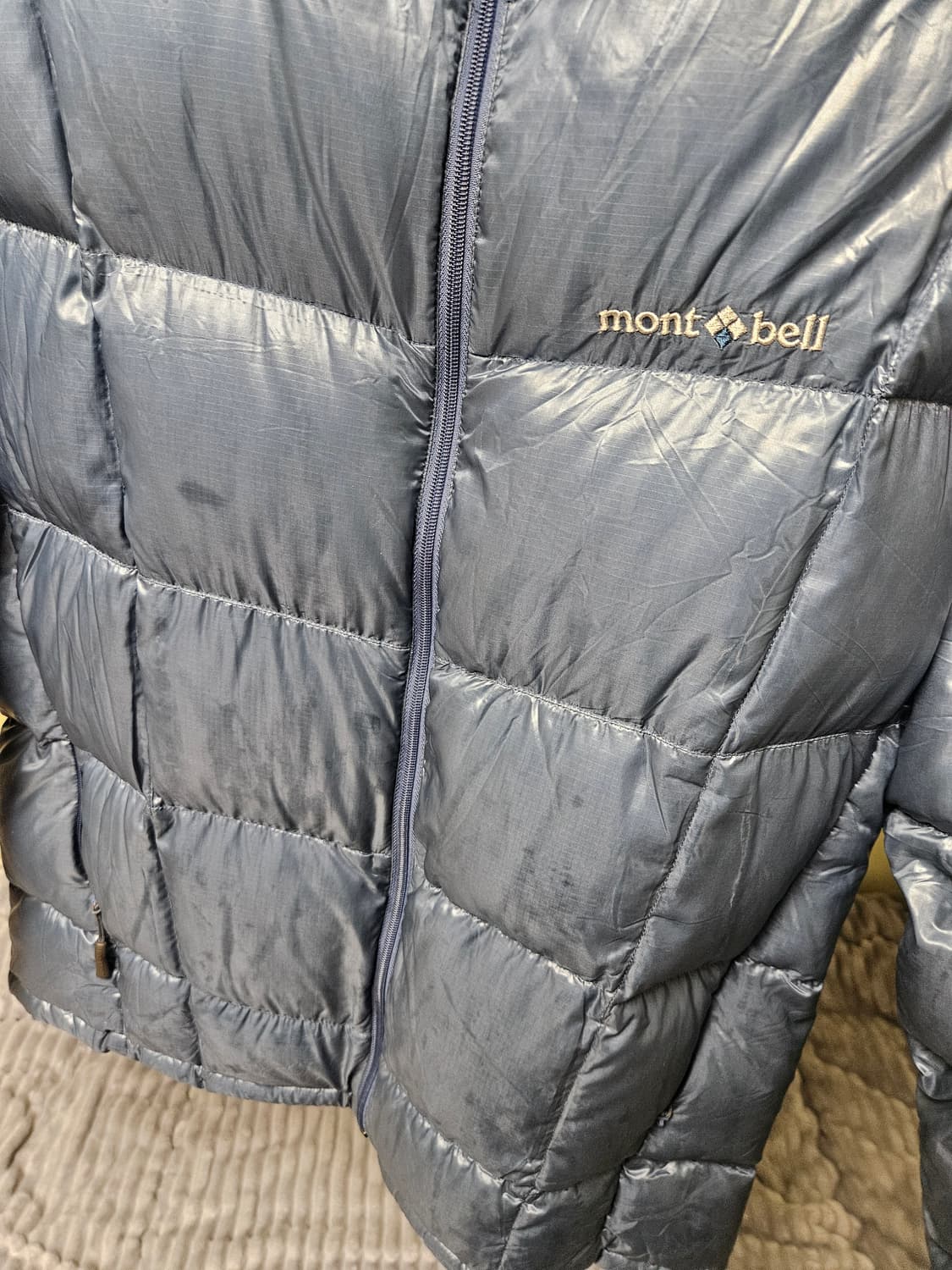 [L] 몽벨 수페리어 논후드 다운 경량 패딩 점퍼 상품이미지6