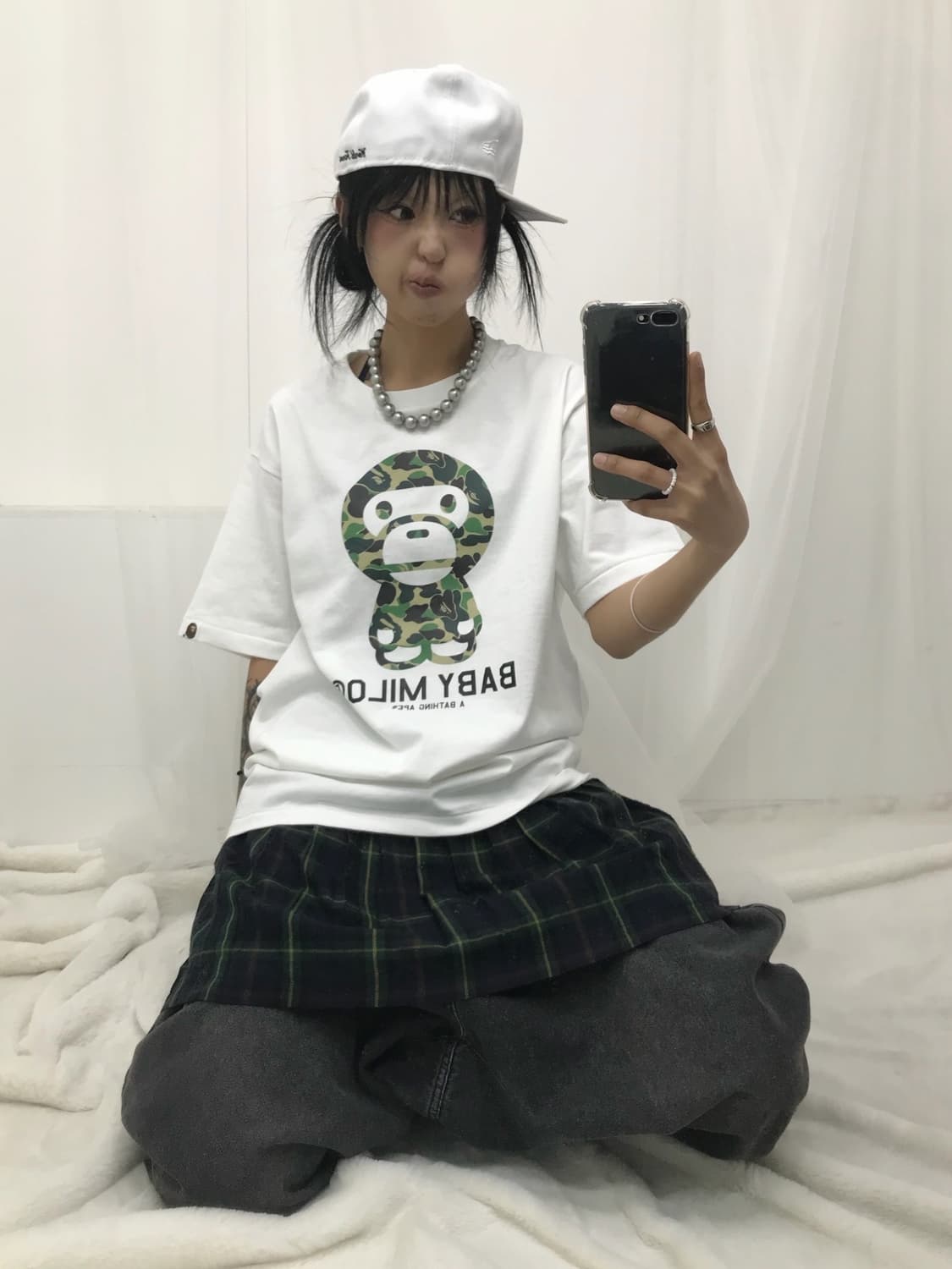 <Camouflage BabyMilo Printing T-shirt > 상품이미지5