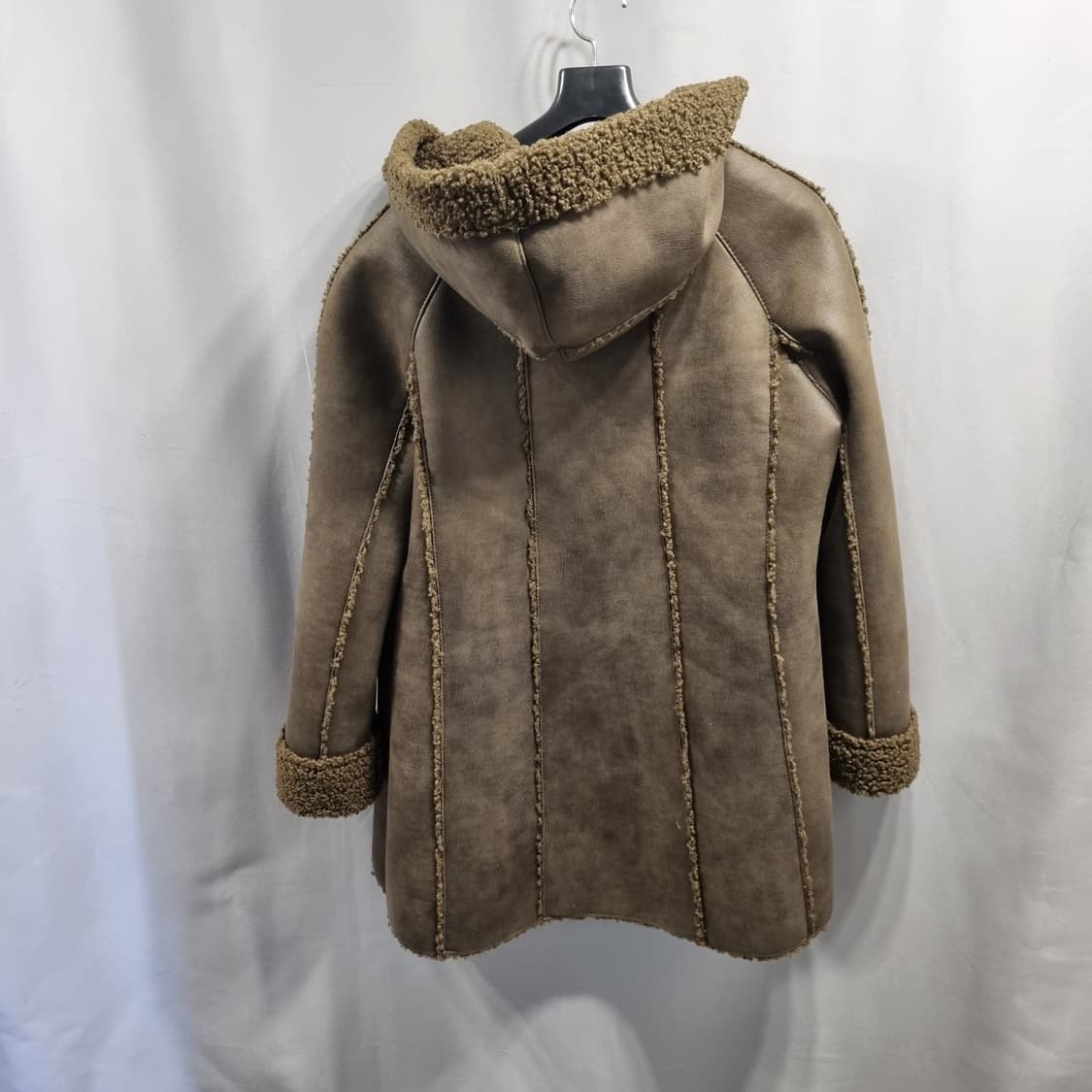 브라운 무스탕 자켓 상품이미지3