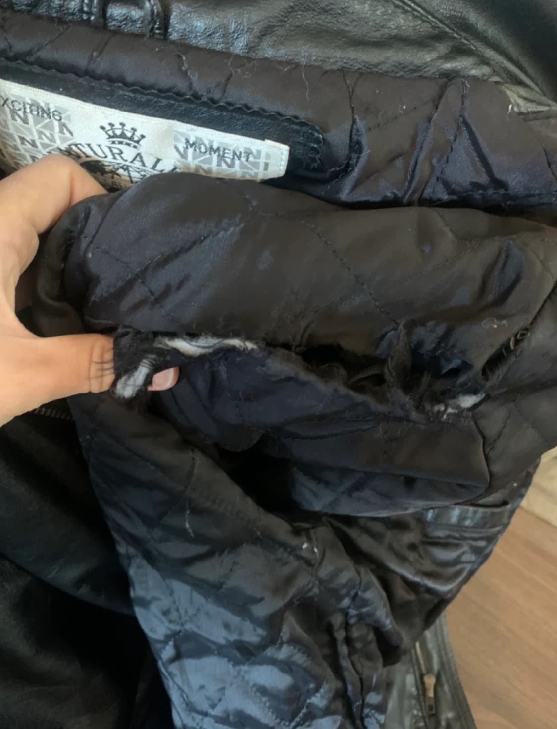 빈티지 소가죽 누빔 자켓 상품이미지2