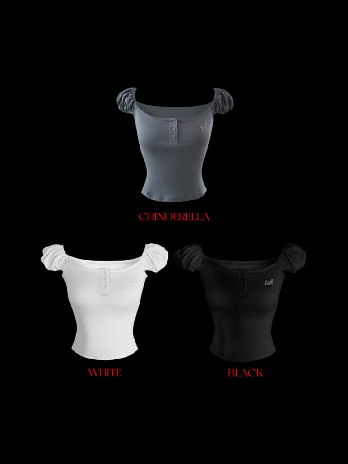 Toh 티오에이치 큐피드 탑 CUPID TOP 블랙 상품이미지2