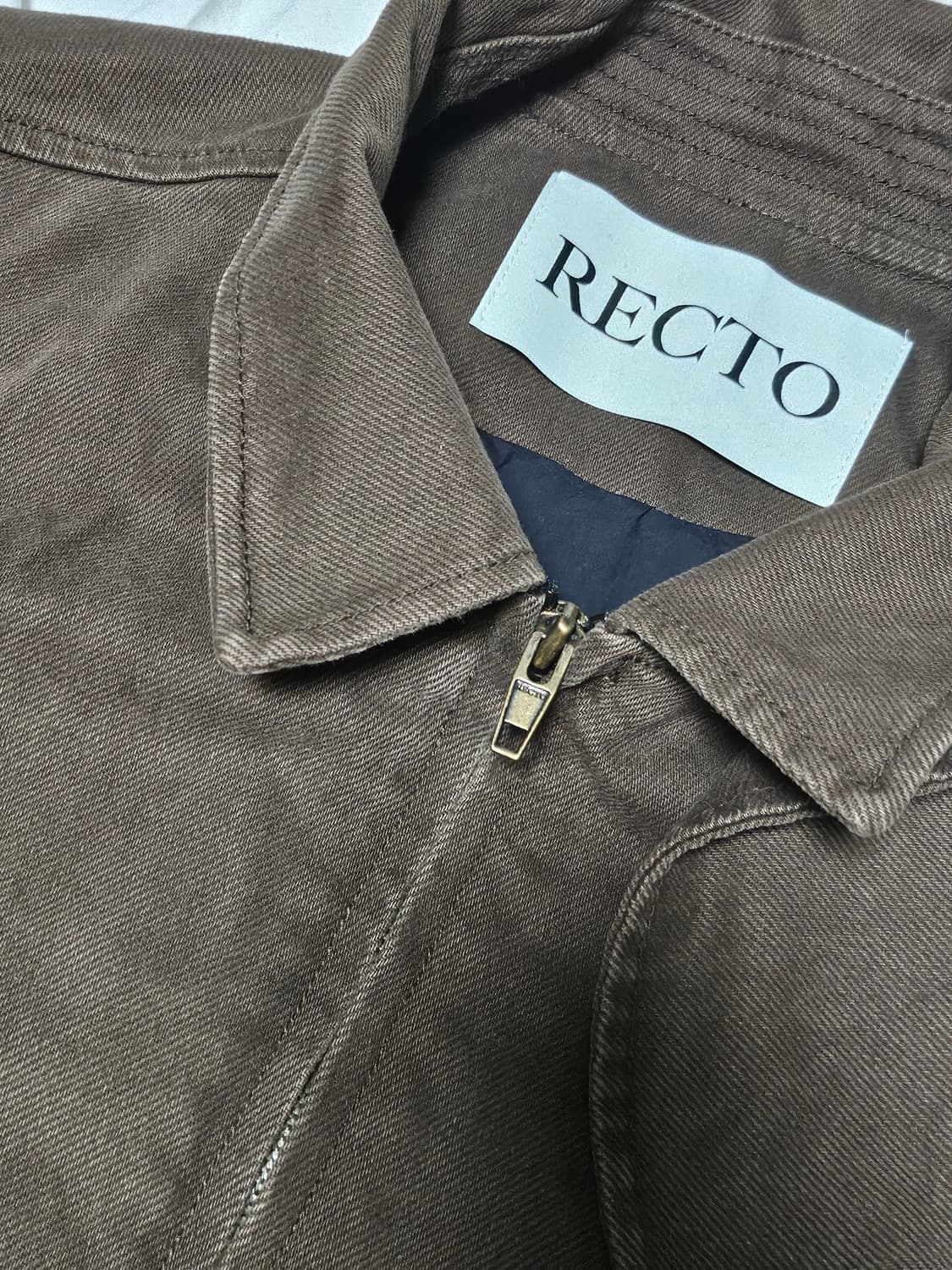 렉토 브라운 데님 자켓 M 상품이미지3