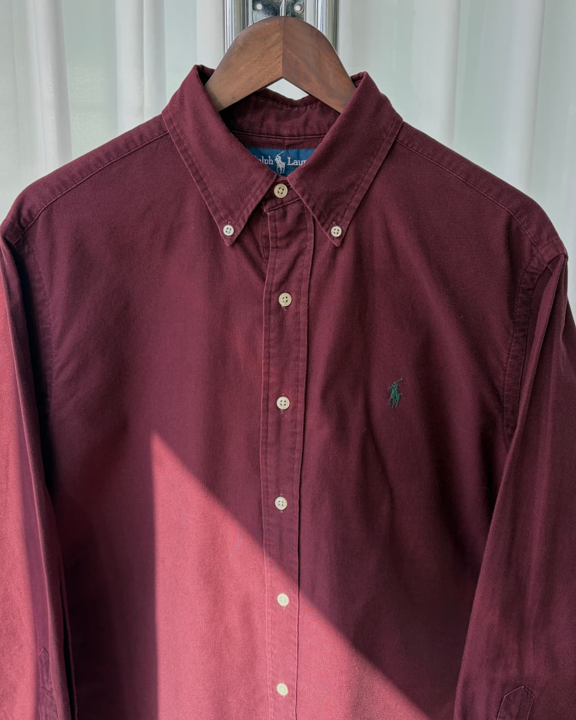 [M]폴로 랄프로렌 버건디 블레이크 코듀로이 셔츠 상품이미지5