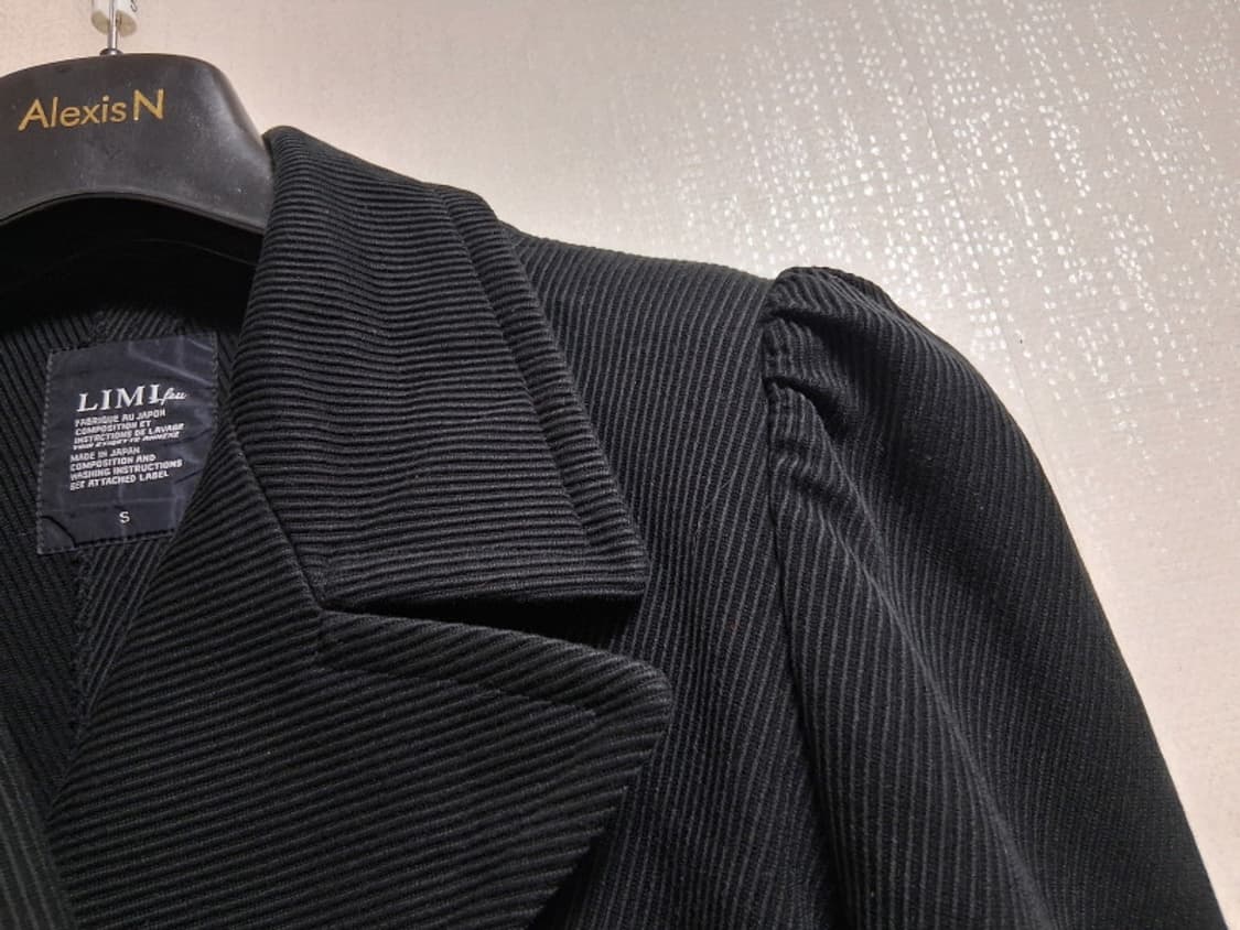 LIMI feu 리미 푸 데님쟈켓 S 퍼프소매 두꺼운 데님 골지텍스처  상품이미지5