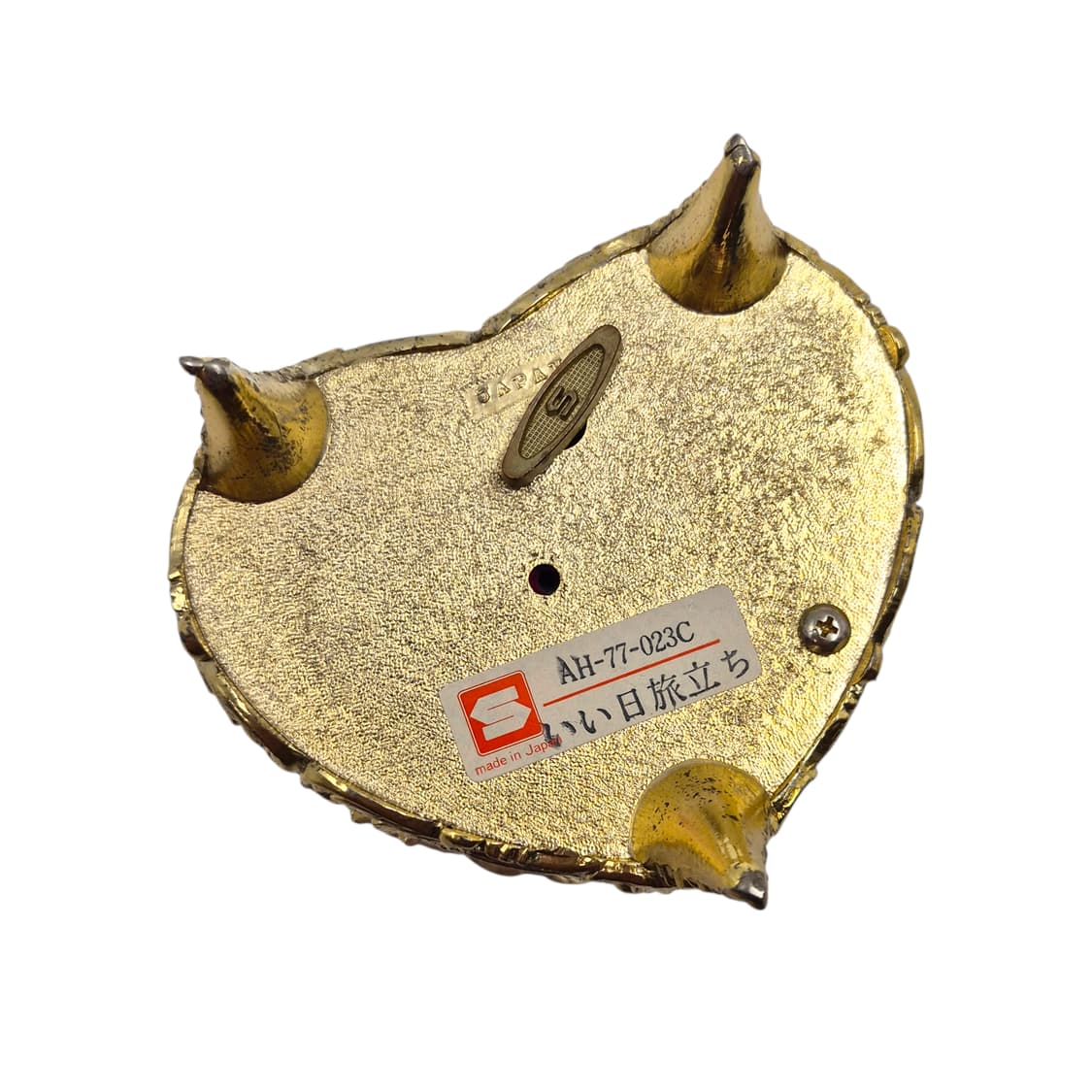 80s 일본 엔틱 카메오 실버 하트 오르골 보석함 상품이미지5