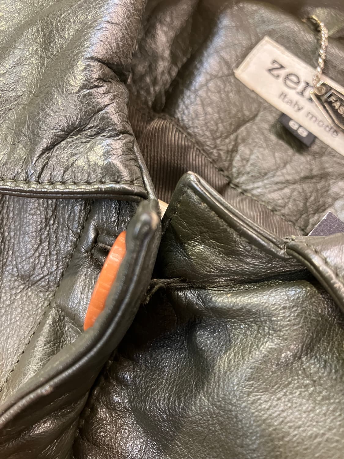 제니스 가죽 자켓 카키 88  #csz1902  상품이미지5