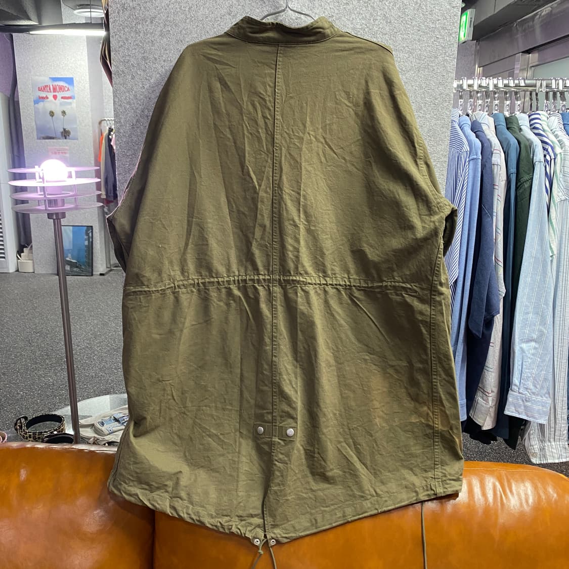 라퍼지스토어 피쉬테일 카키 롱 야상 자켓 B4000 상품이미지4