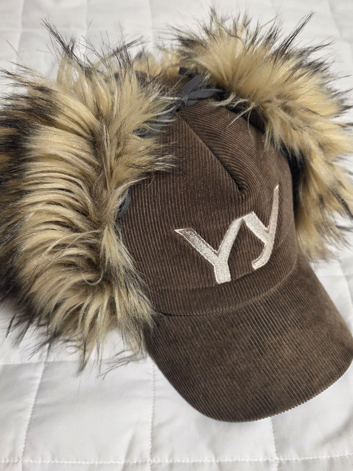 오픈yy 코듀로이 이어플랩 털모자 상품이미지1