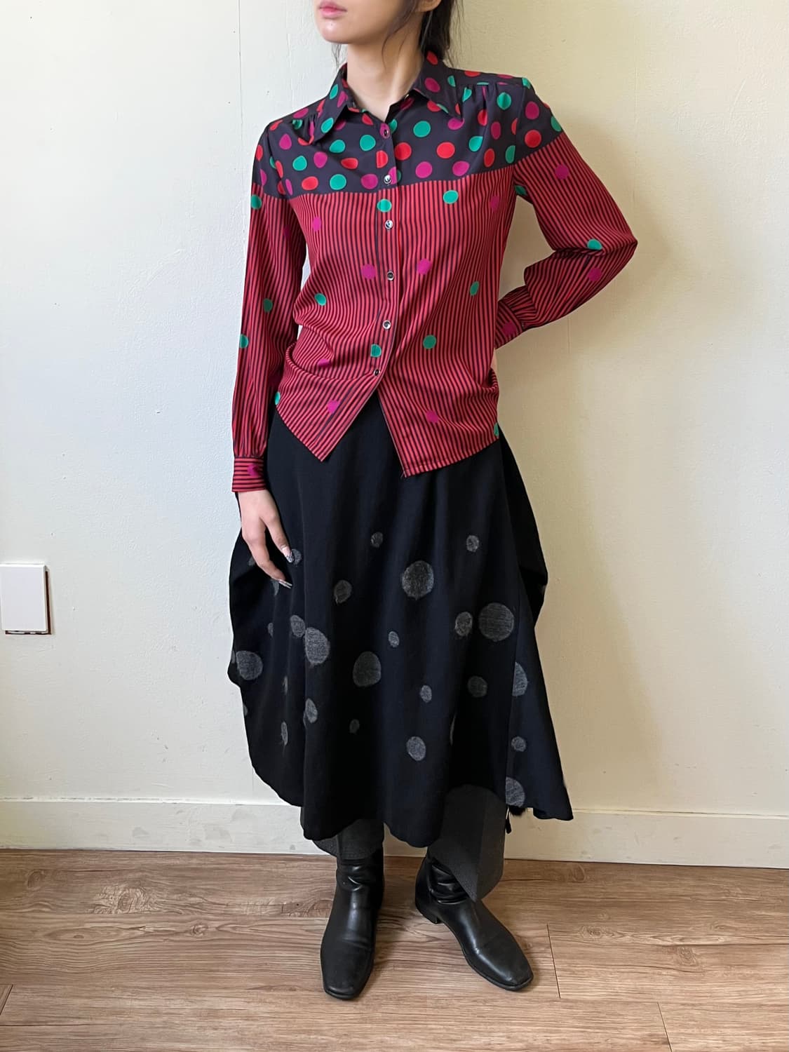 japan Vtg 아트 셔츠 상품이미지5