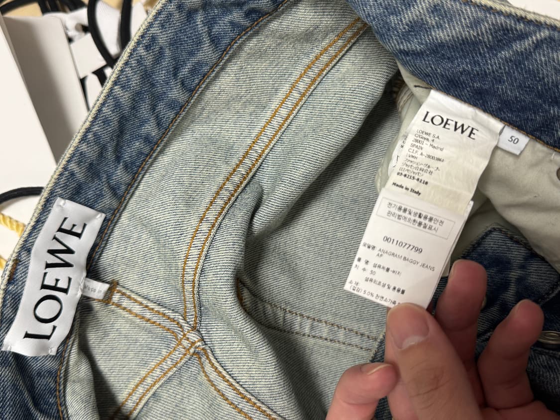 로에베 아나그램 데님 팬츠(50사이즈) 상품이미지4