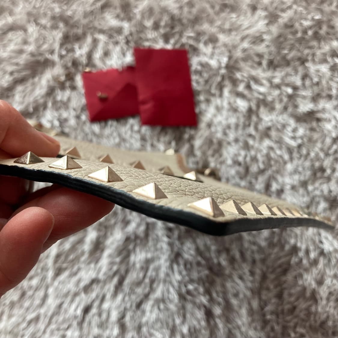 발렌티노 락스터드 클러치 아이보리  상품이미지8