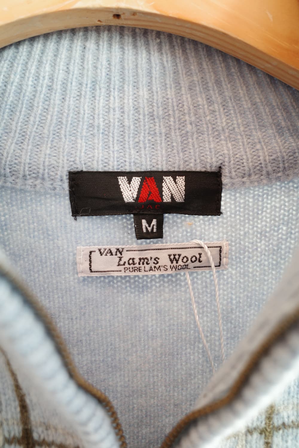 VAN 반 자켓 램스울 하프니트 상품이미지4