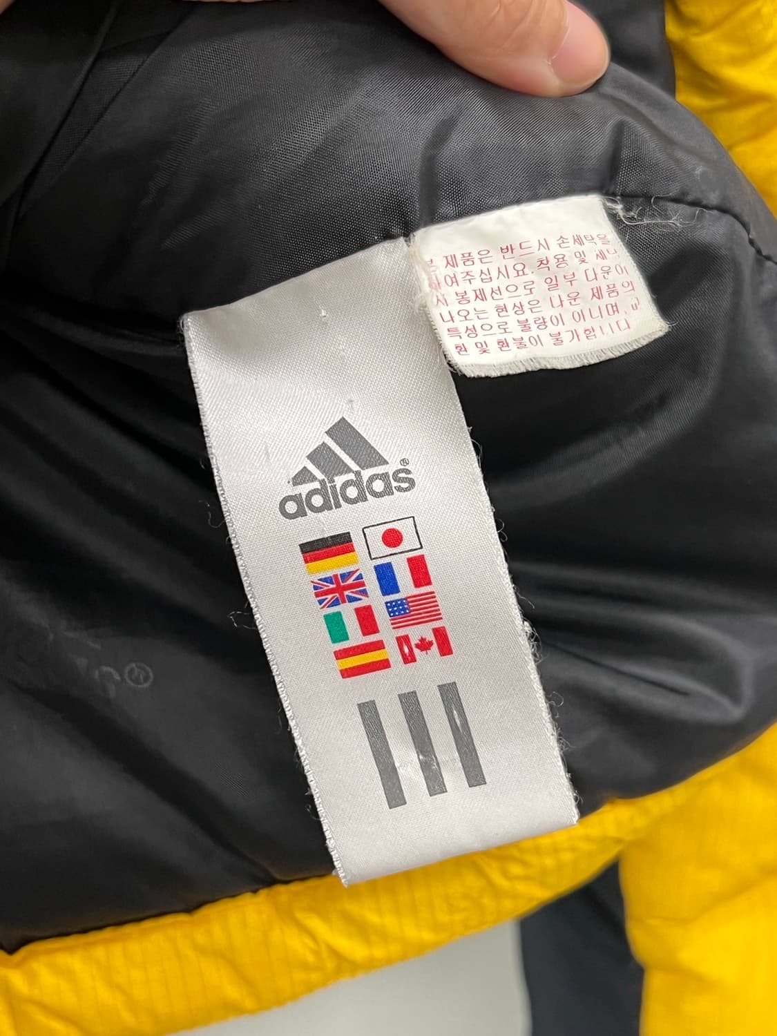 (105) 아디다스 800필 하이킹 벌키 구스 다운 옐로우 상품이미지7