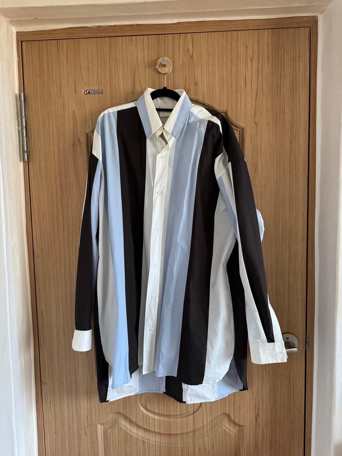 루달튼 스트라이프 오버셔츠 상품이미지1