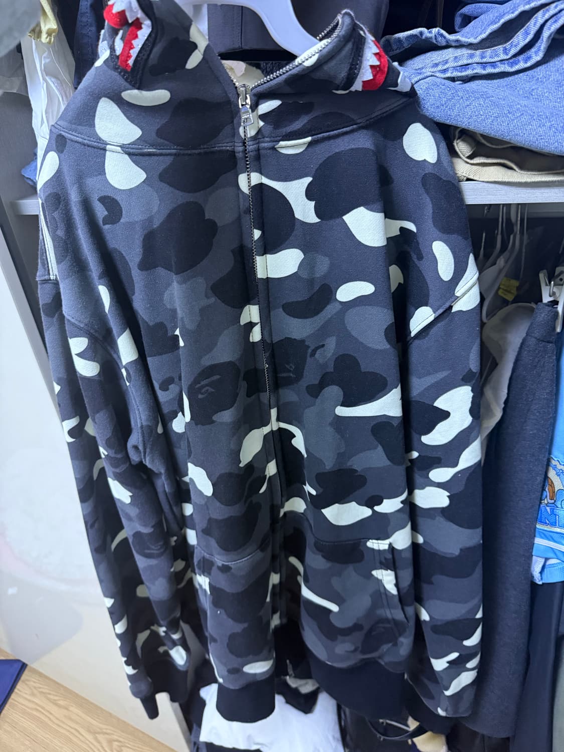 베이프 카모 후드집업 상품이미지2