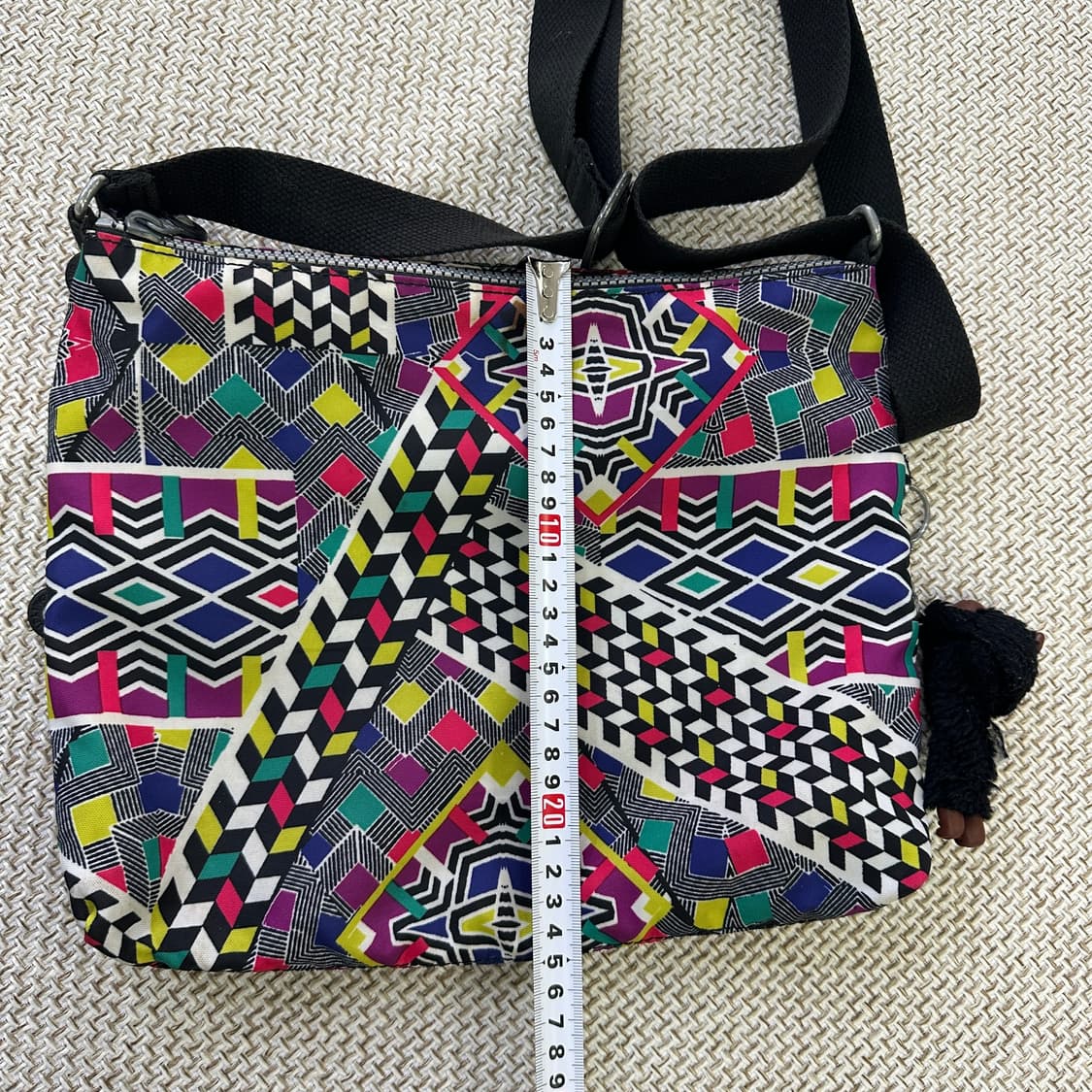 실측확인 키플링 패턴 크로스백 0409D 상품이미지4