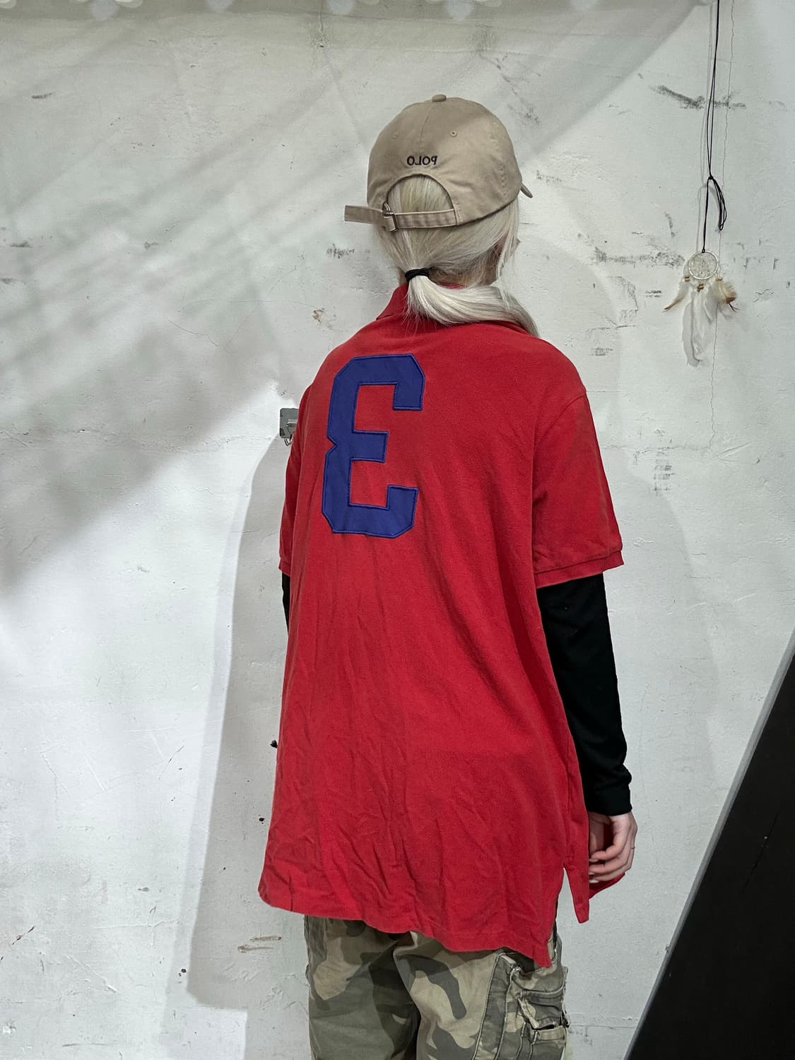 폴로 레드 빅 로고 커스텀 핏 반팔 카라티 XXL 상품이미지3