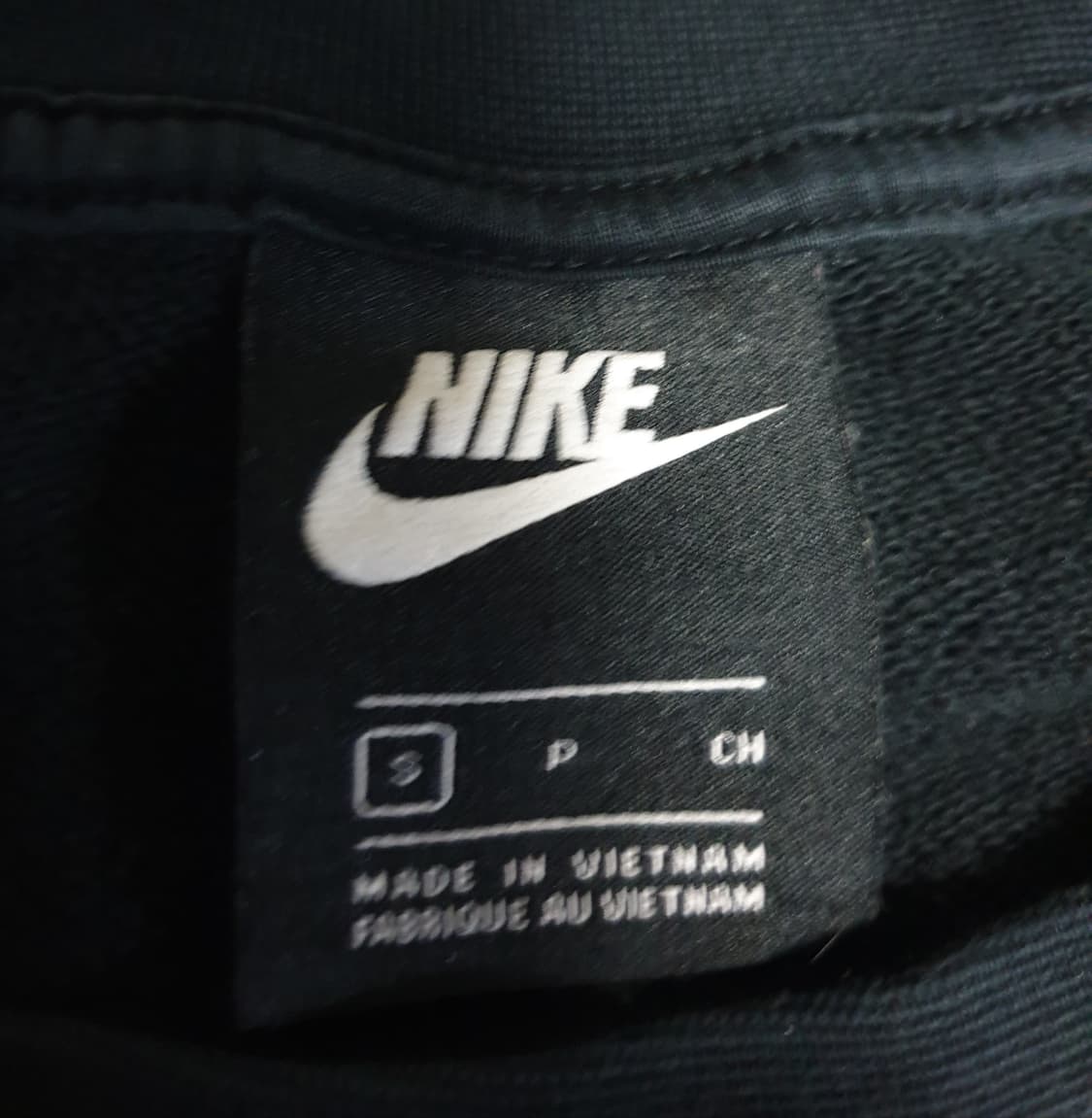 나이키 에센셜 빅스우시 크롭 크루넥 탑 맨투맨 블랙 (S) 상품이미지3