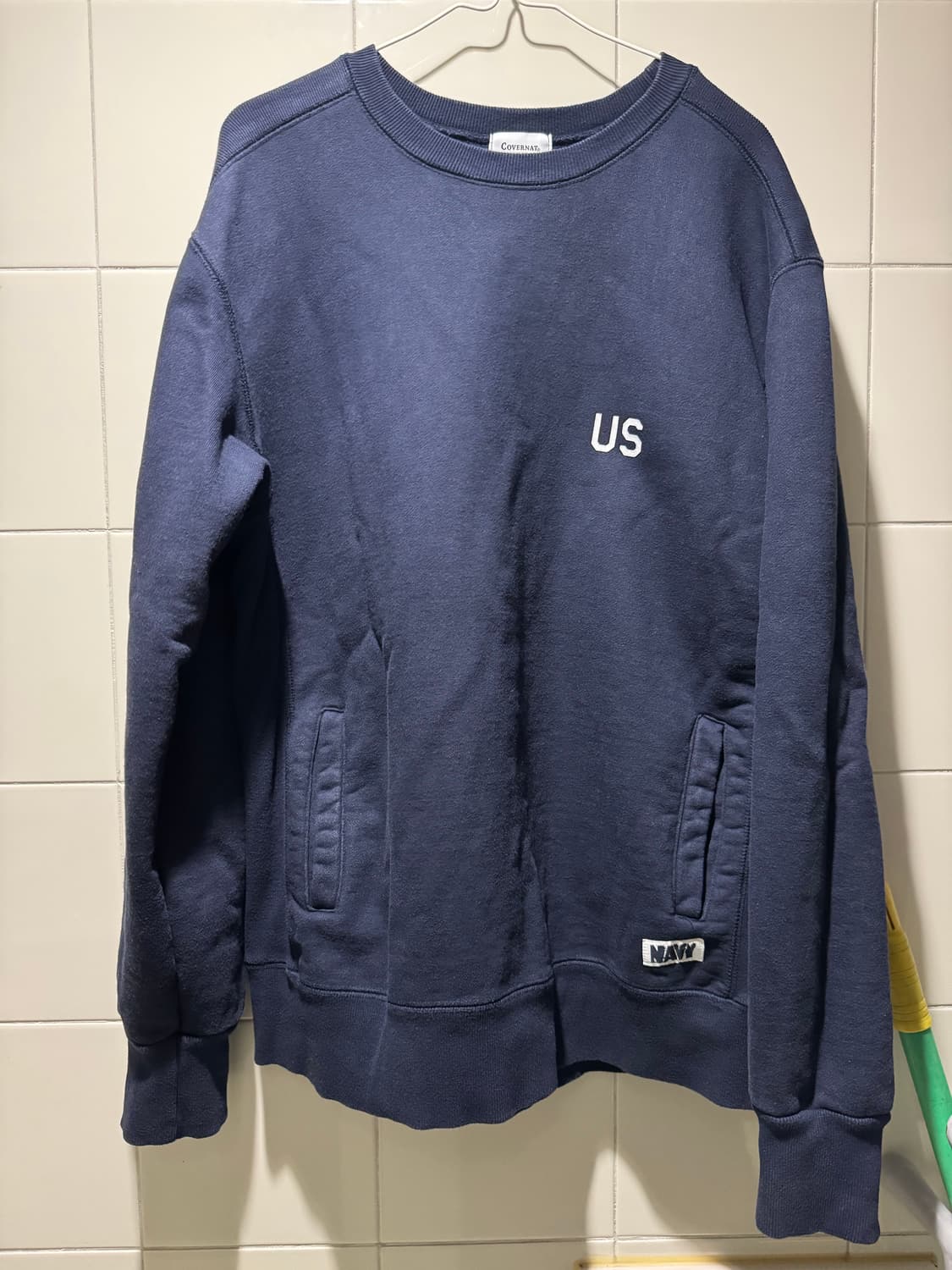 커버낫 US NAVY 시그니처 오버핏 맨투맨 L사이즈 상품이미지1