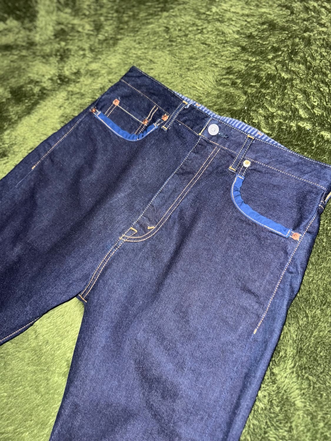 [S] 꼼데가르송 준야와타나베 14AW 신치백 사루엘 데님 팬츠 상품이미지2