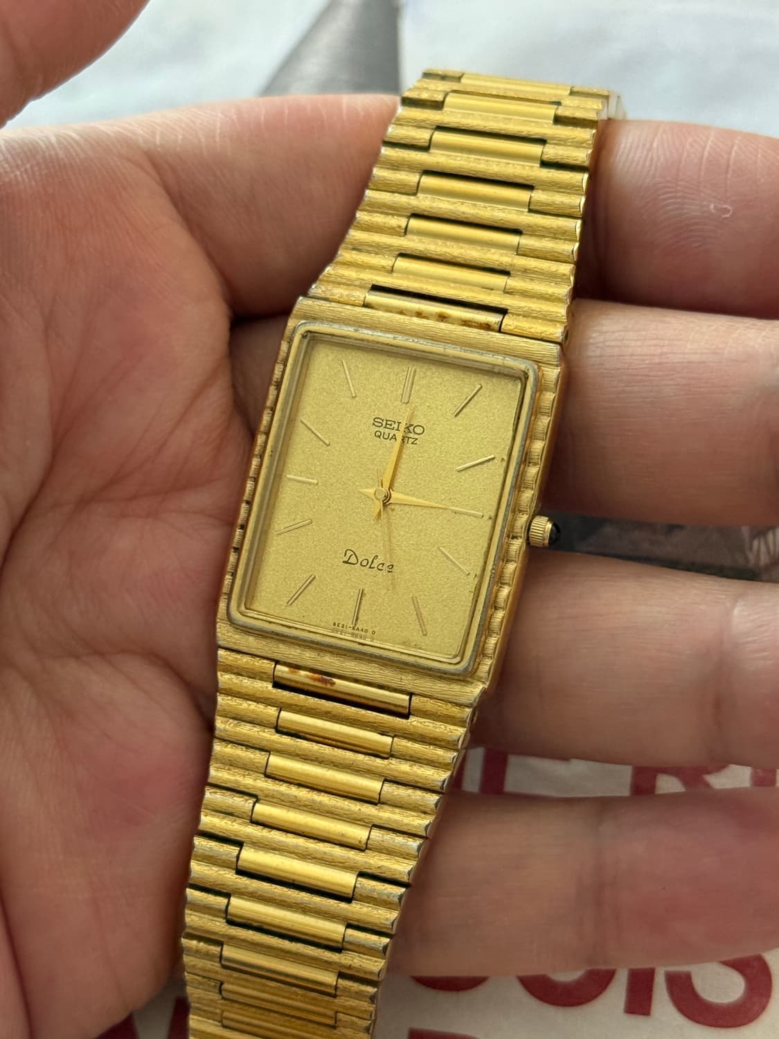 Seiko 세이코 Dolce Gold Square 상품이미지3