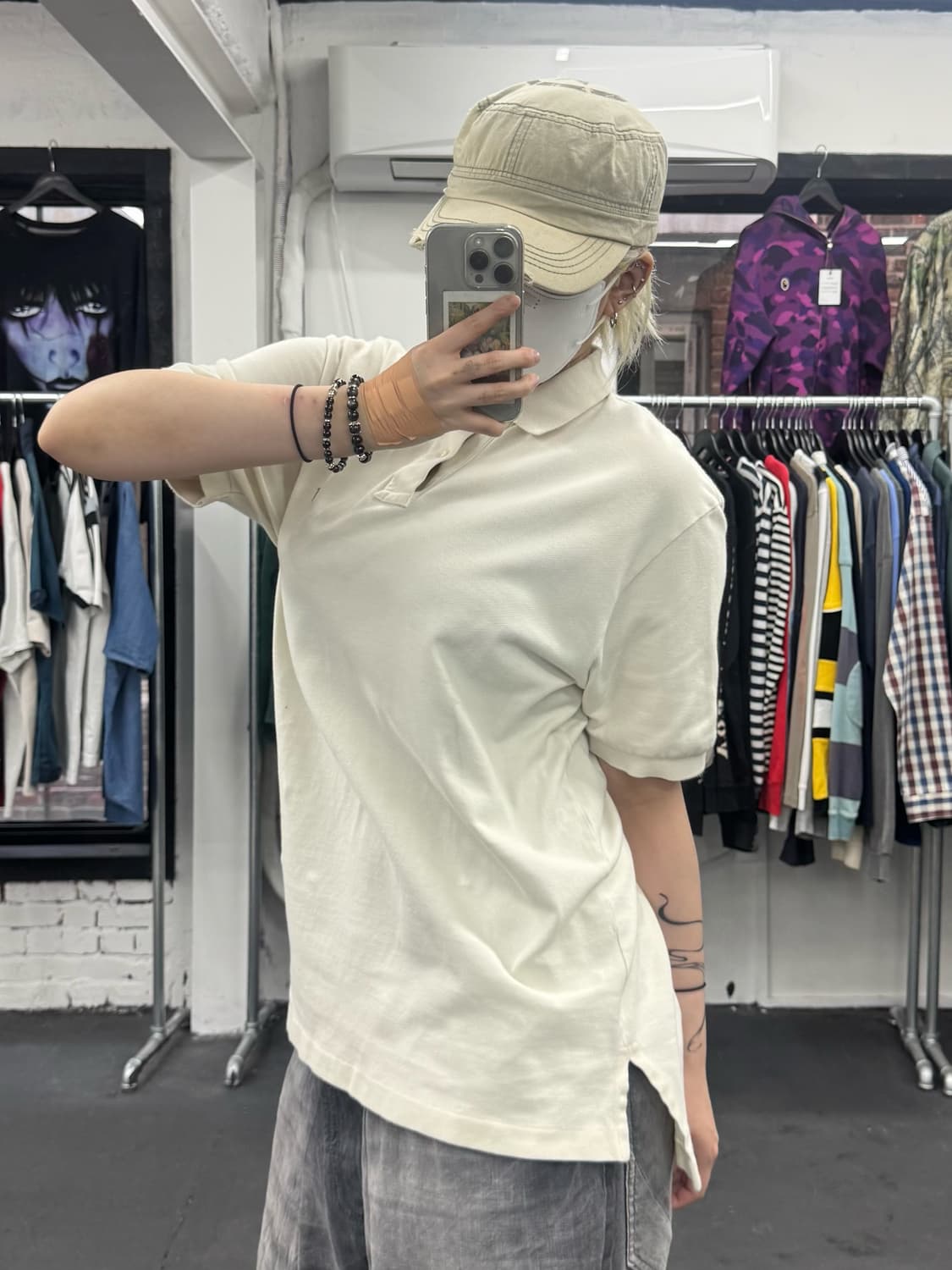 폴로 랄프로렌 베이지 PK 티셔츠 상품이미지3