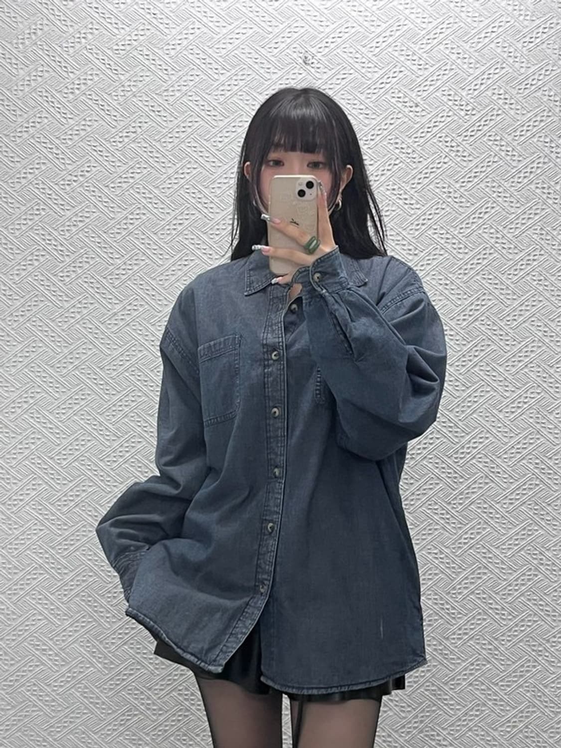 랭글러 빈티지 컨트리 레트로 누빔 데님 셔츠 자켓 110 C12597 상품이미지2